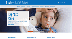 Desktop Screenshot of lakeregional.com